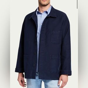 Le Mont St. Michel x Bergdorf Men's Exclusive Stonewash French Worker Jacket